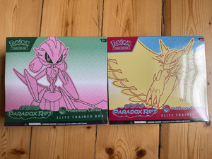 paradox rift booster box pokemon center Order This POKMON TCG Scarlet & Violet 4 to Learn about the Future and Ancient Pokmons featuring stunning cover art showcasing either the Roaring Moon or the Iron Valiant Paradox Rift Pokmon Center Elite