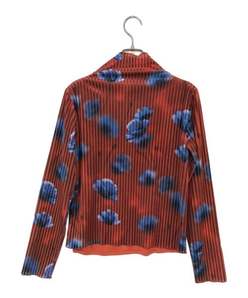 Ameri                    MILA VELOUR CUT TOP Red×… - image 2