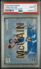 2024 PANINI PHOTOGENIC NAMES OF THE GAME #13 JARED MCCAIN PSA 10