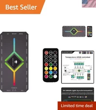 Advanced 9-Port RGB Fan Hub with PWM Control & Magnetic Back for Easy Setup