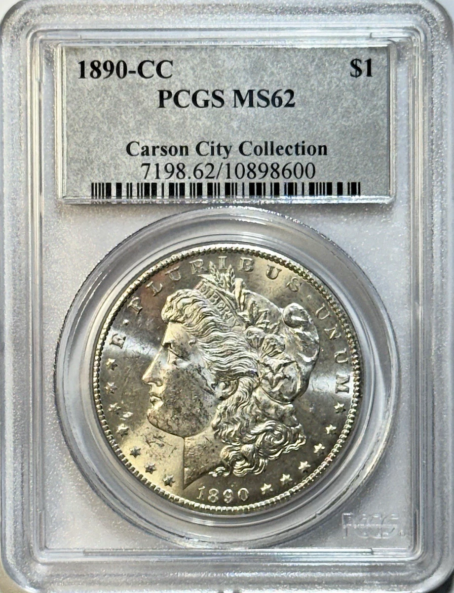 Carson City Grade MS 62 1890 Year Morgan US Dollars (1878-1921