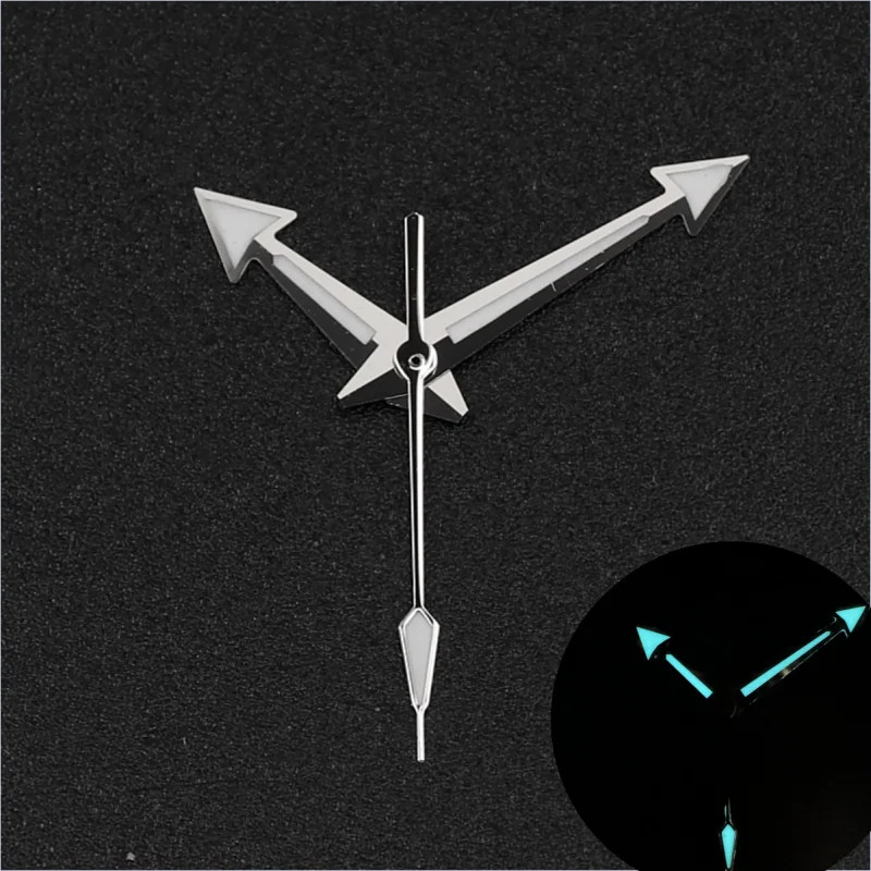 Watch Hands Green Blue Luminescent For C3 BGW9 NH35 NH36 Skx007 28.5mm Dial