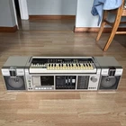 New ListingVintage 1980s Rare Fisher SC-300 Boombox Keyboard Combo Rare