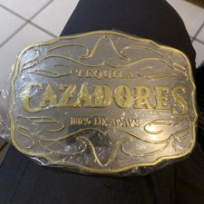 CAZADORES TEQUILA BELT BUCKLE - VERY LARGE - New