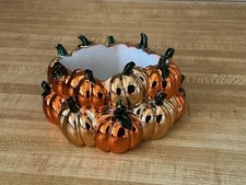 Bath and Body Works Metallic PUMPKIN PATCH Foam Hand Soap Holder Fall Decor