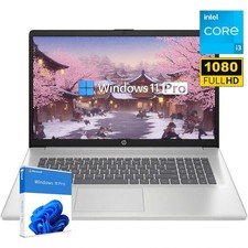    HP 17.3" Laptop Intel Core i3 N305 up to 3.8GHz, 32GB RAM 2TB, Windows 11 Pro