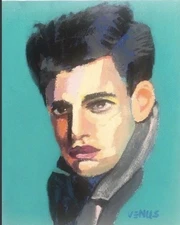 Original Painting Colorful Figurative Abstract Impressionism Modern Man