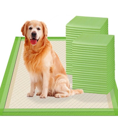Pet Extra Large 28''x34'' XL Thicker ECO Green Disposable Puppy Training Pads