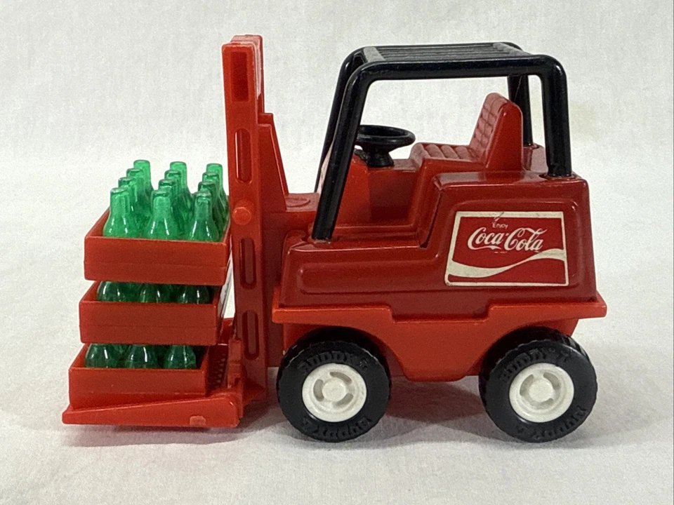 Lote De Colección de 3 Camiones Buddy L Coca Cola Remolque Carretilla Elevadora Camión de Entrega Foto 2 de 4