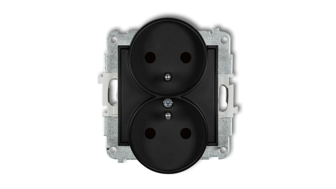 Double socket mechanism for frame with ICON 12IGPR-2zp