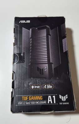 ASUS TUF Gaming A1 External M.2 NVMe SATA PCIe SSD Enclosure - USB-C,A1-1 Q-Latc