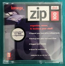 Iomega Zip 100 Disk IBM Formatted Single Disk