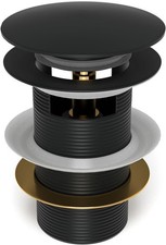 Pop-up Drain for Freestanding Tub, Black Standing Bathtub Drain Stopper Fits