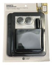 U Brands Magnetic Locker Accessory Starter Kit - Black, Set Of 6 Pieces