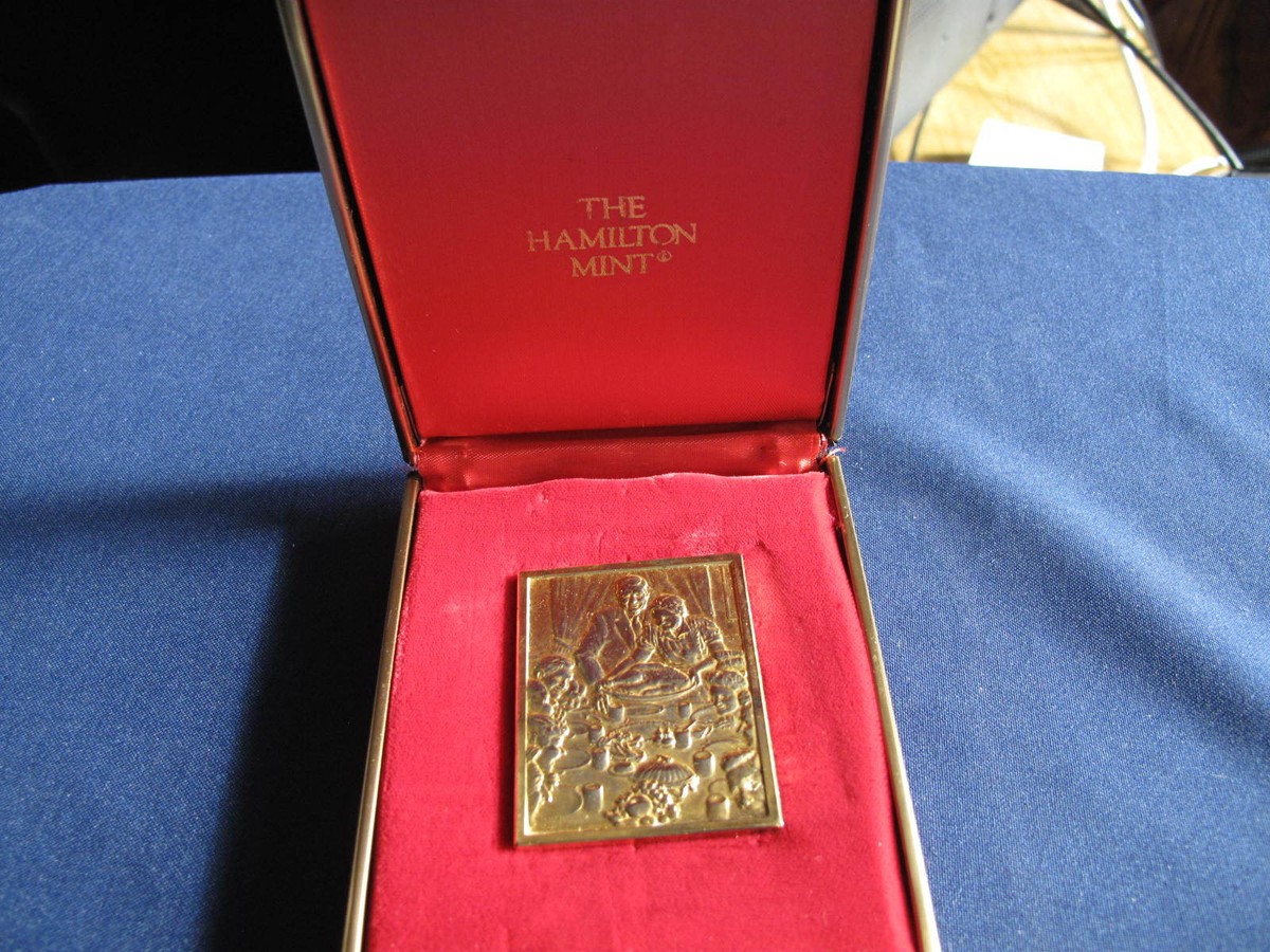 1974 Hamilton Mint Freedom From Want HAM-88G 24kt Gold over Silver