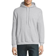 Hanes Men's Ecosmart Fleece Pullover Hoodie Sweatshirt, Ash, Medium