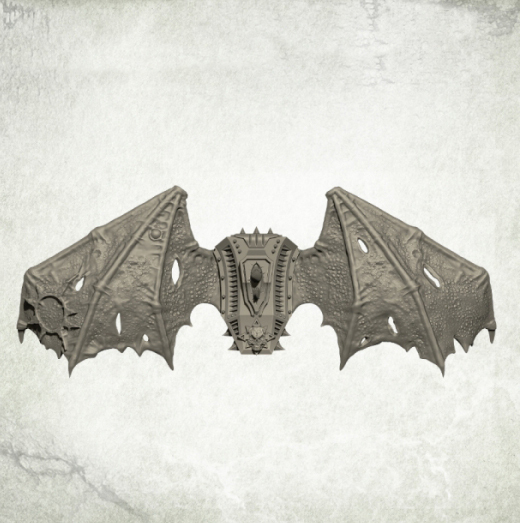 Thumbnail - Chaos Legionary Winged Jump Pack (5) Bitz Bits Kromlech Resin Krcb172