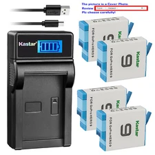 Kastar 3.85V 1900mAh Battery LCD USB Charger for GoPro HERO 9 Black Edition