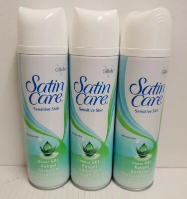 Gillette Venus Satinpflege empfindliche Haut Frauen Rasiergel Aloe Vera 200ml x 3