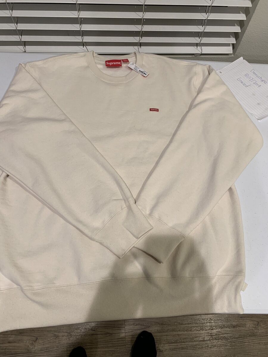 Supreme Natural Small Box Logo Crewneck Size XL | eBay Supreme Natural Small Box Logo Crewneck Size XL | eBay