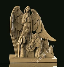 STL 3D Model BIRTH OF CHRIST for CNC Router Engraver Carving Aspire Artcam
