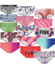 Victoria's Secret PINK Variety Mixed Seamless Hipster Panty, Pack of 2