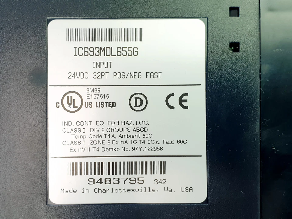 GE Fanuc IC693MDL655G Input 24V 32PT Control Modulel für Roboter AMAT Brooks - Bild 3 von 4