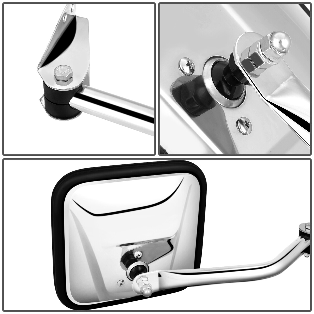 FOR 6083 JEEP CJ5 CJ6 CJ7 OE STYLE MANUAL RIGHT SIDE VIEW DOOR MIRROR