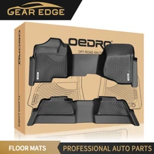 Floor Mats Liners for 2007-2013 Silverado/Sierra 1500 2500 HD 3500 HD Crew Cab