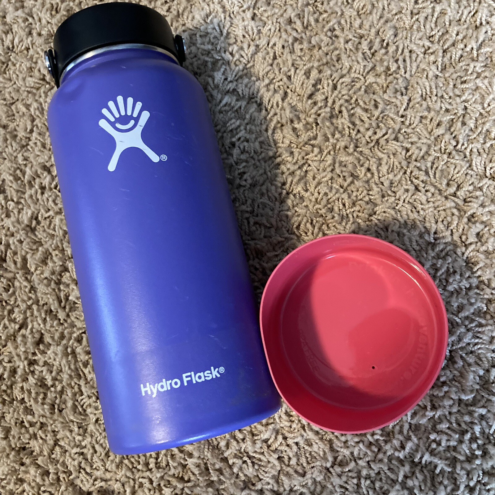 Hydro Flask 32 Oz Purple Black Cover
