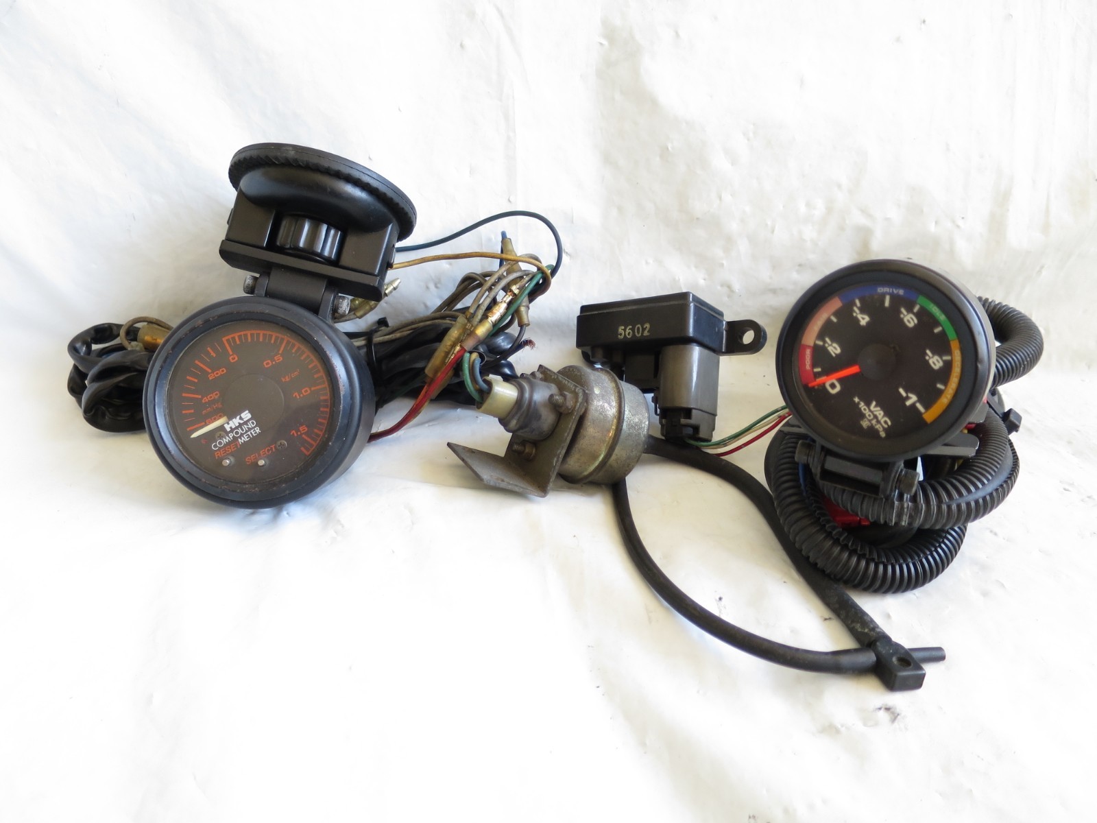 HKS 60mm boost Gauge Compound Meter RX7 SW20 GC8 BE5 180sx Supra EP82