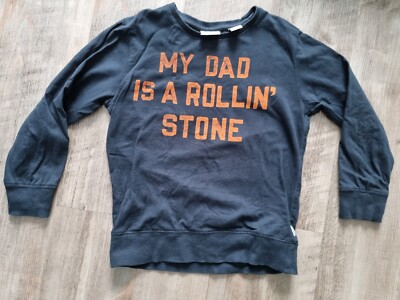 Scotch Shrunk T-Shirt Longsleeve Gr. 116 blau Junge Dad is a Rollin' Stone