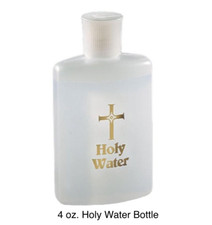 Holy Water Bottle, 4 Oz., HOLY WATER NOT INCLUDED.