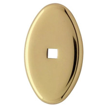 Baldwin 4905-030 Oval Cabinet Back Plate in P...