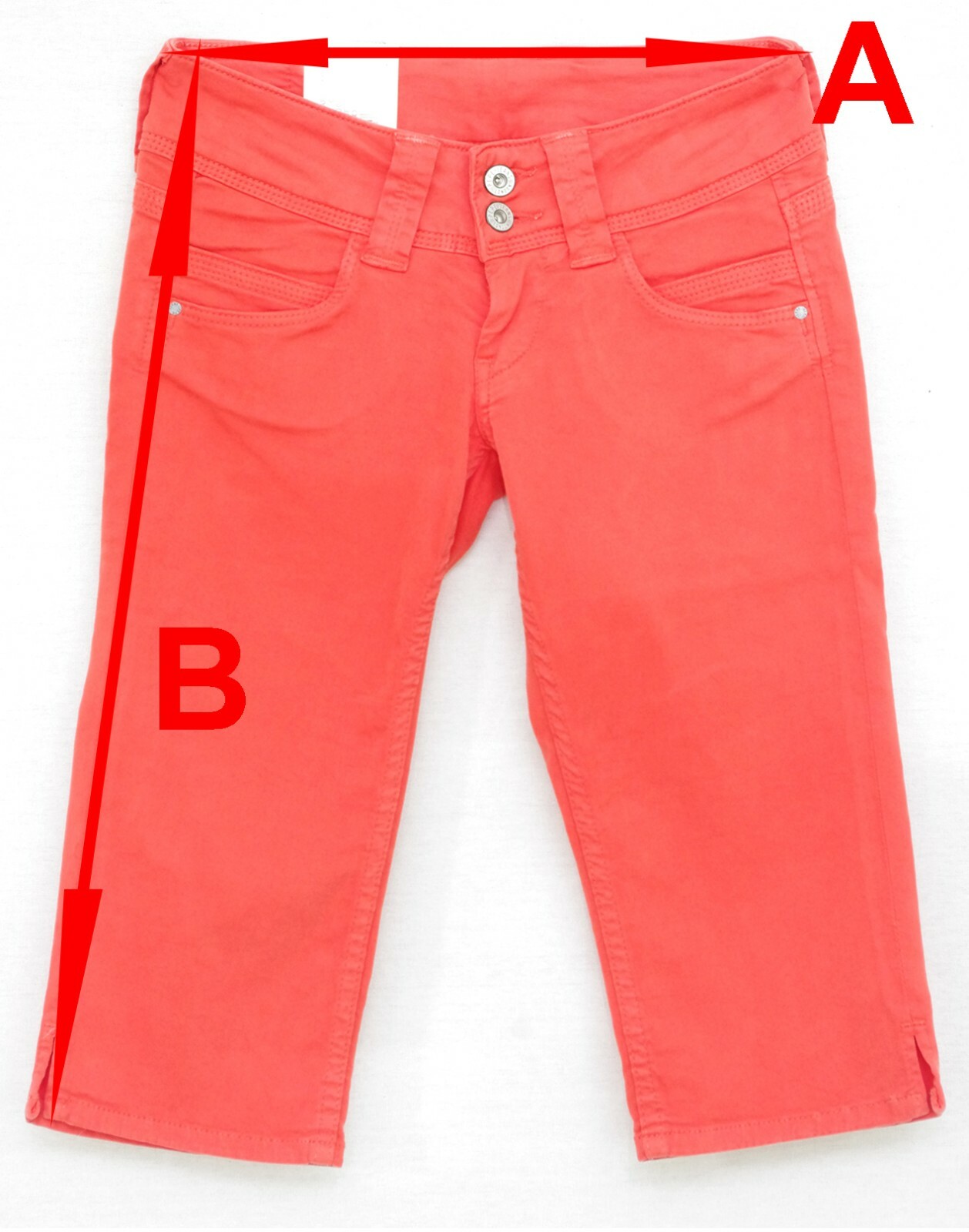 Pepe Jeans Womens Orange Corsair Long Bermuda Shorts Venus PL800037T41 Size 25 image 7