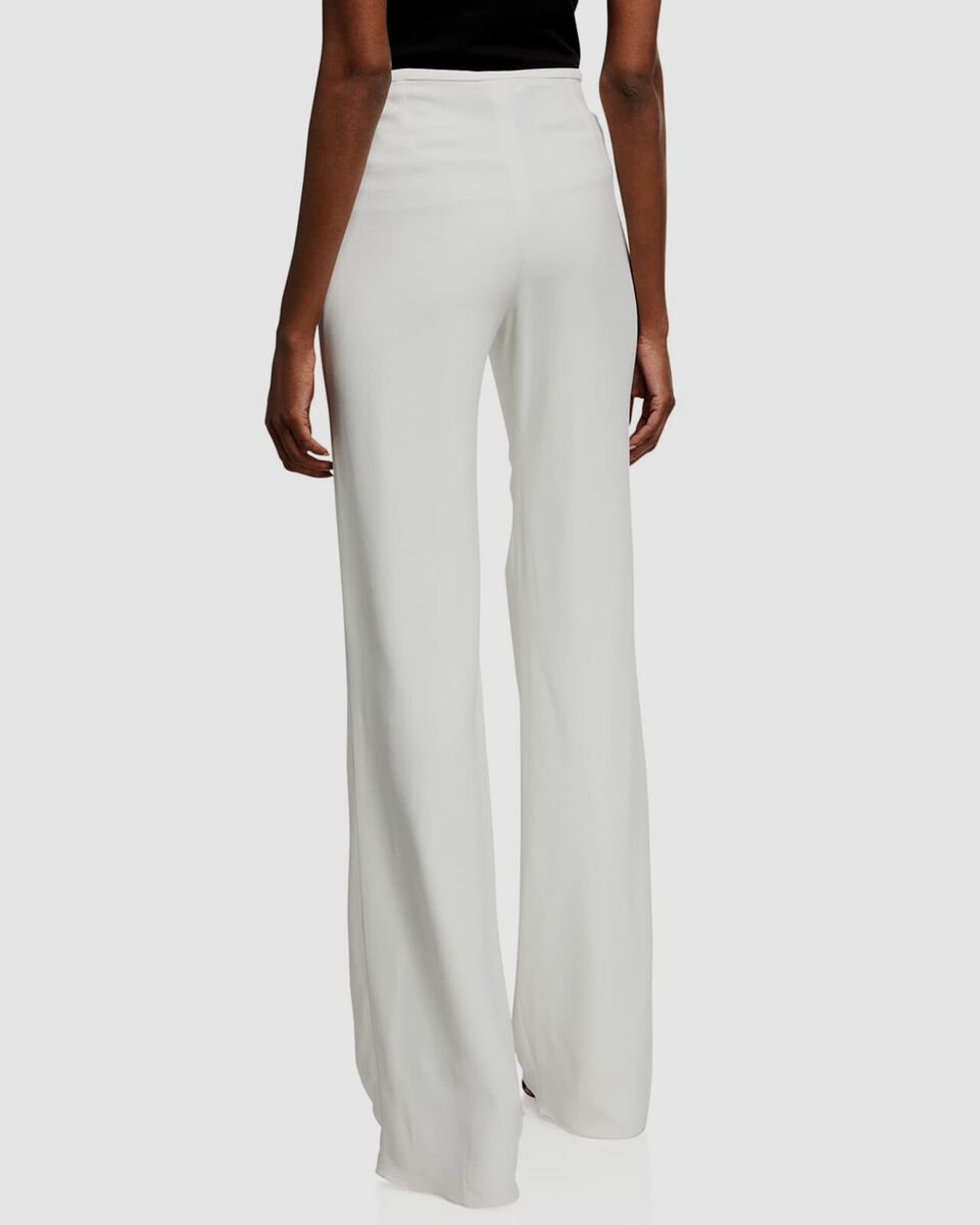 パンツ EMPORIO ARMANI Woman Pants Grey EW001580TE14130 F1047 $575 Emporio Armani Women's Ivory Wide-Leg Dress Trousers