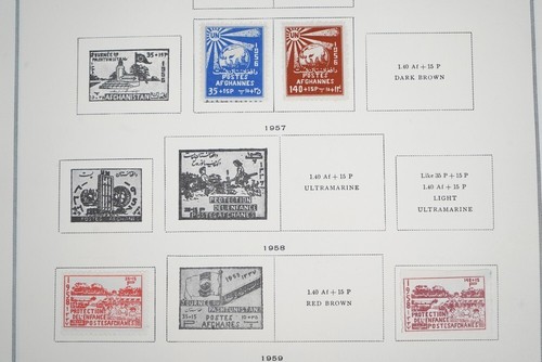 AFGHANISTAN 1910–1960s COLLECTION OF 425+ STAMPS MINT & USED ON SCOTT PAGES - Picture 23 of 24