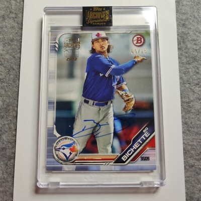 MLBカード　bo bichette auto 2022 Topps Archives Signature / Auto # 05/15 Bo Bichette (Toronto