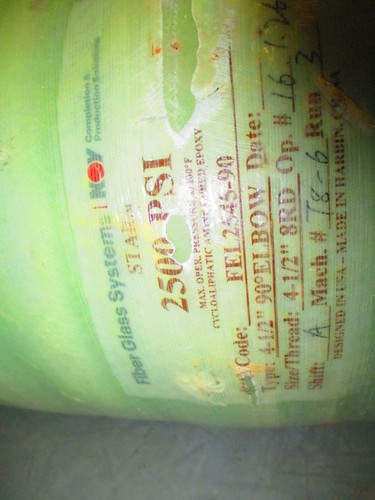 FIBER GLASS SYSTEMS STAR 4-1/2" 8RD Threaded 2500 PSI 90-Degree Elbow FEL2545-90 - Picture 11 of 11