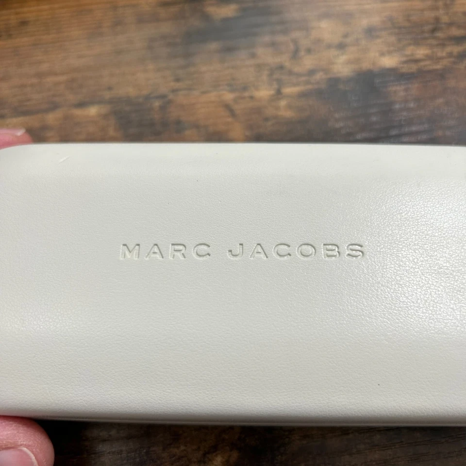 Gafas de sol Marc Jacobs medianas vacías con cubierta con tela blancas-537 Foto 2 de 4