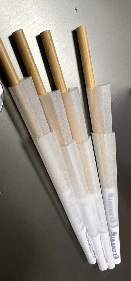 Papeles de arroz ultrafinos Elements tamaño 1 1/4 rollo natural paquete de 8 conos envío y devolución gratuitos Foto 3 de 3