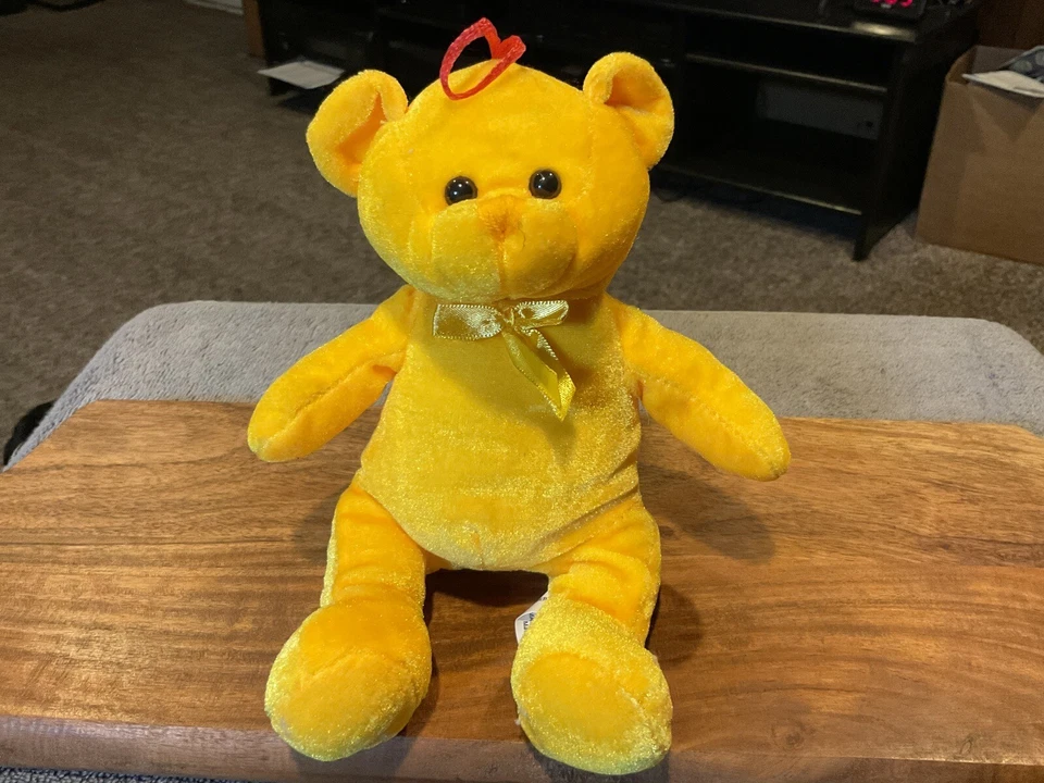 Yellow 6" Plush Teddy Bear Stuffed Animal Toy - Image 2 of 3