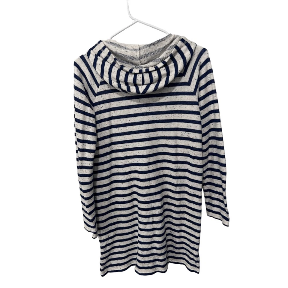 Top Lands' End a Rayas Manga Larga Cremallera Completa Azul y Blanco Talla 14 Foto 4 de 4