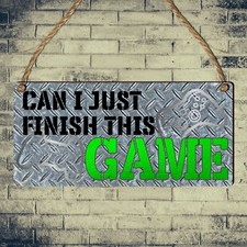 Novelty Gaming Sign Gamer Gift Christmas Birthday Gift Idea For Boys Son Brother