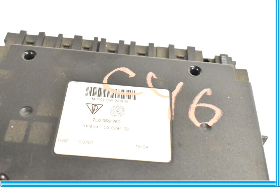 2004-2010 05 06 07 08 09 VW TOUAREG 7L - FRONT SEAT ADJUSTMENT CONTROL MODULE - Image 4 of 4