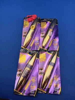 4x Maybelline Volume' Express Colossal Big Shot Mascara, ( 2 ) #224 & (2) #223