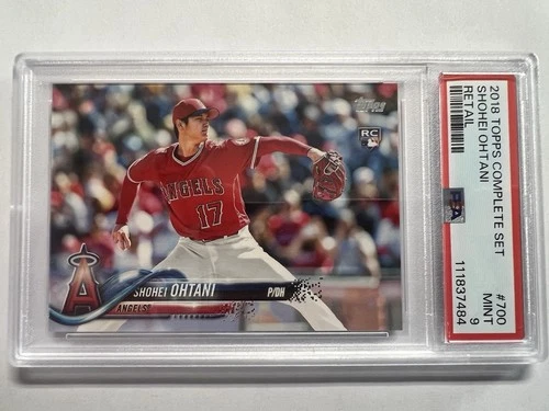 2018 Topps Complete Set Shohei Ohtani #700 PSA 9 Mint RC Rookie Angels