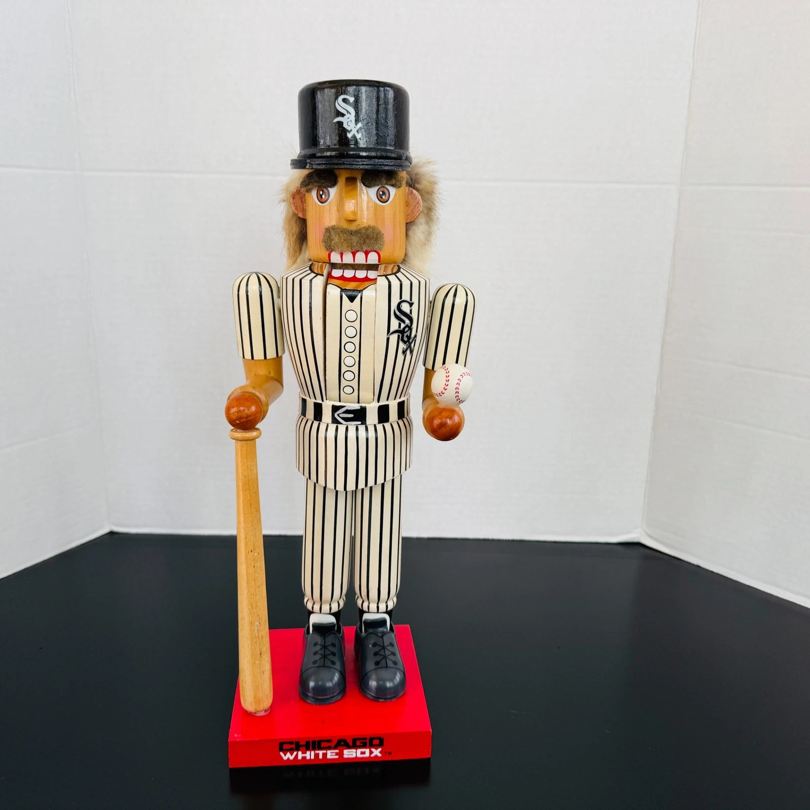 Kurt Adler Nutcracker Chicago White Sox Baseball Player 14 Inches Tall
