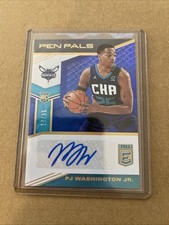 2019-20 Donruss Elite - Pen Pals PJ Washington Jr. #PP-PJW Blue 17/35 (AU, RC)