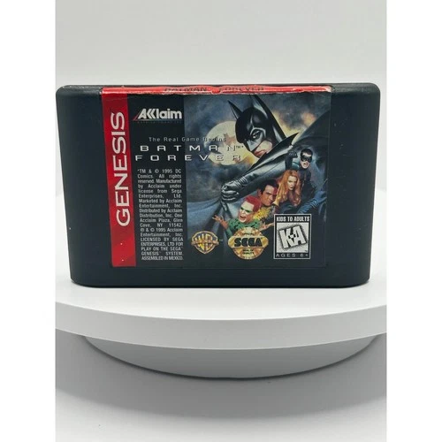 Batman Forever Sega Genesis 1995 Acclaim Video Game Cartridge 16-Bit Action
